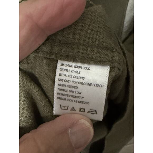 M. E. Sport Collection Men's 2XL Short Sleeve Shirt Linen Blend Button Front - Picture 7 of 11